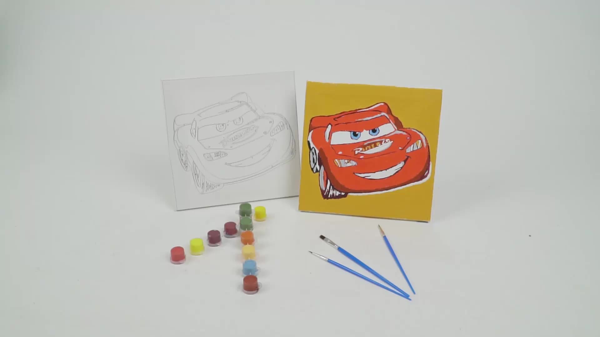 Custom paint by numbers